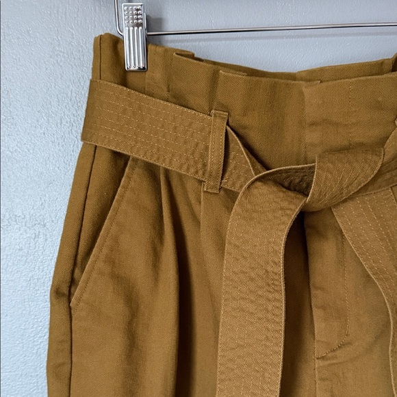 a new day Womens High-Waisted Belted Trouser Career Academia Pant Khaki Size 4 - Picture 3 of 12